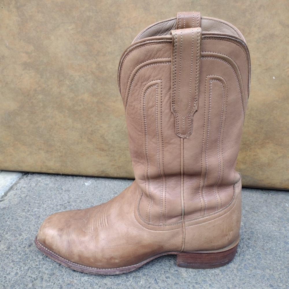 TECOVAS "The Jackson" Men's Sz 14 EE (Wide) Leather Boots Chestnut Bambina Brown